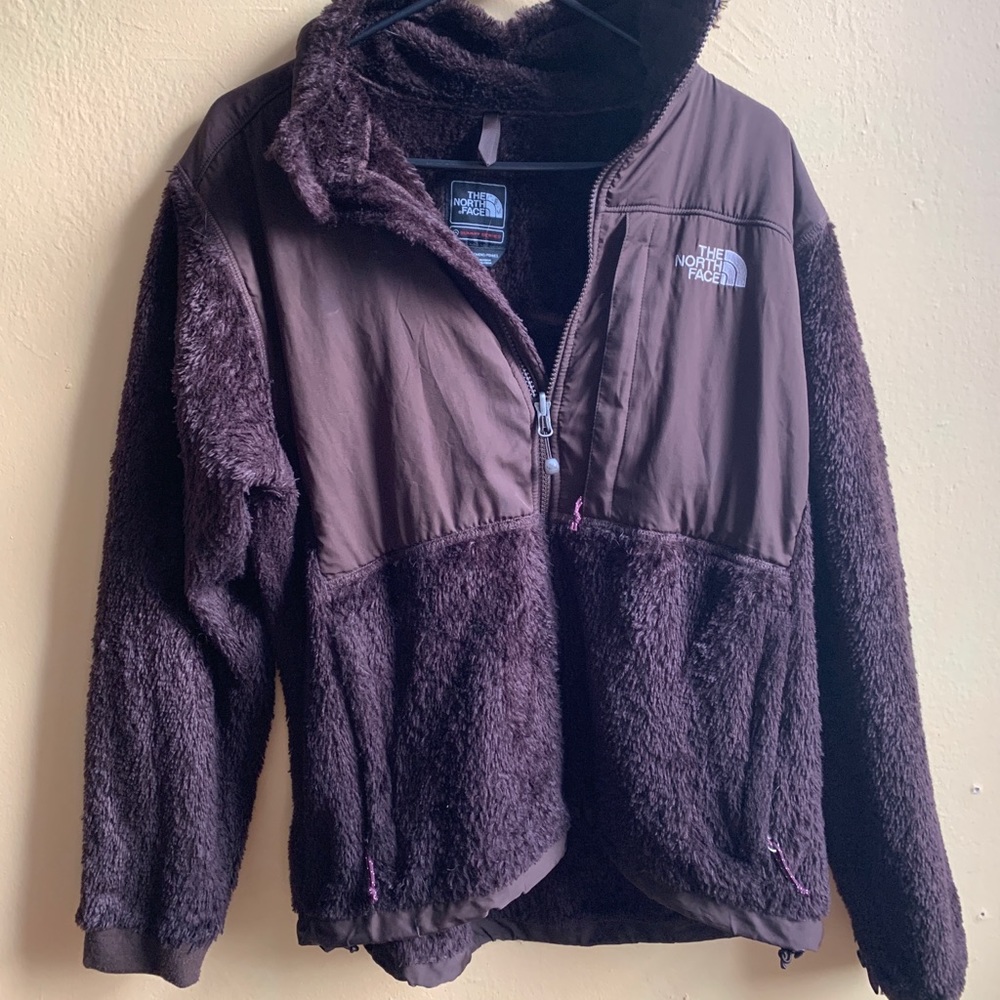 MakeOffer🍁SUPER FUZZY North Face Brown sz L